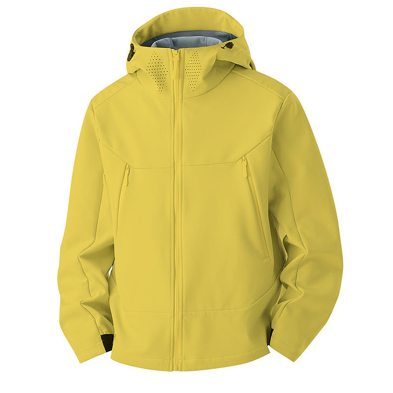 Men's Softshell Jacket - Fleece Lined & Windproof - Water-Repellent Shell