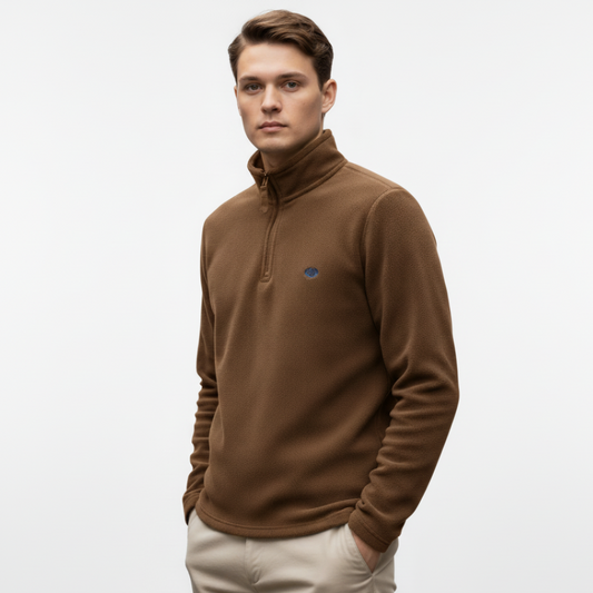 Half-Zip Fleece Pullover - Double-Sided Polar Fleece - Men's