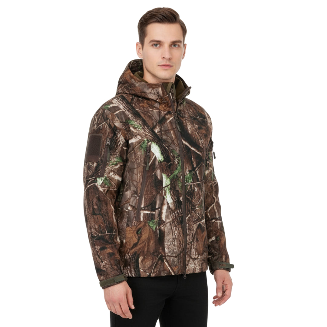 Men's Camo Hunting Jacket - Waterproof - Windproof