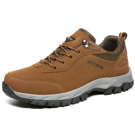 Men's Waterproof Hiking Shoes - Cushioned Sole - Wide Toe Box