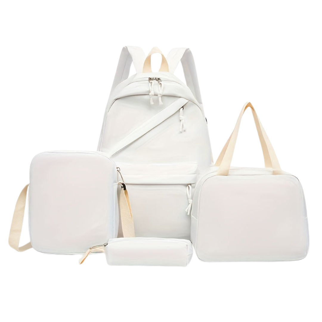 Girls Backpack Set - 4-in-1 with Crossbody Bag and Pencil Case