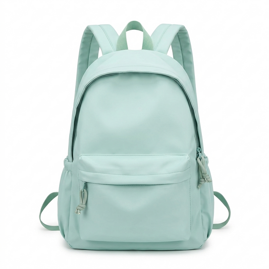 Girls School Backpack - Lightweight Nylon - Pastel Colors