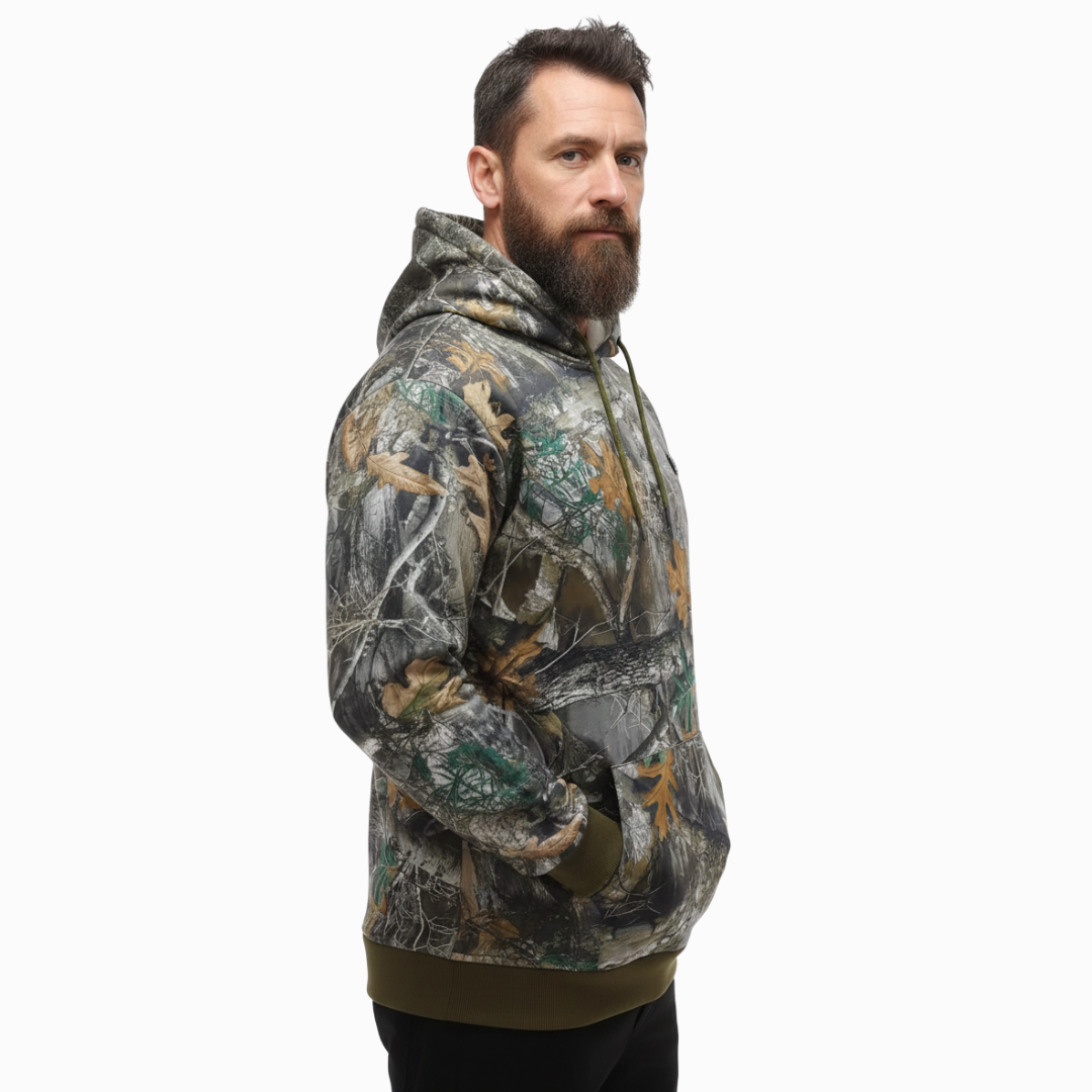 Camouflage Heated Sweatshirt – 7 Heating Zones – 3-Level Control