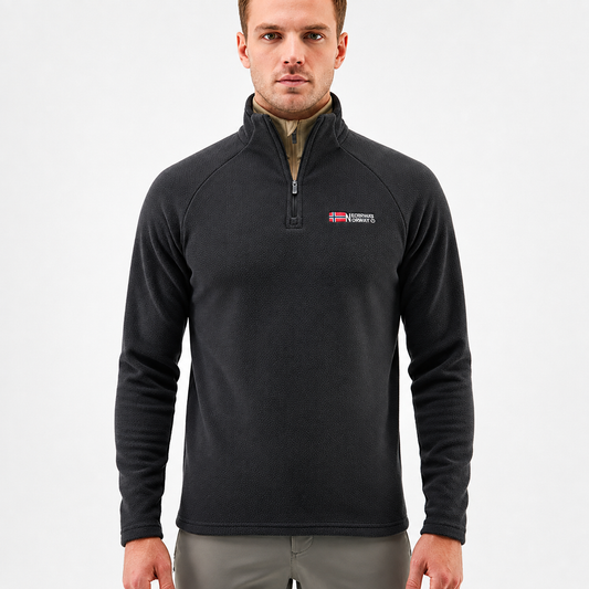 Fleece Pullover - Half-Zip - Stand Collar