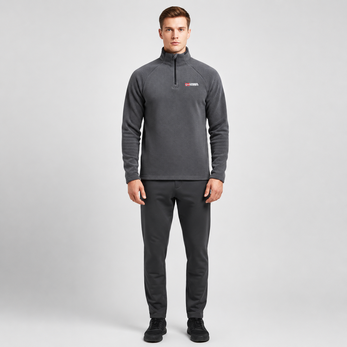 Fleece Pullover - Half-Zip - Stand Collar