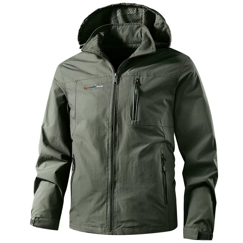 Men’s Autumn Jacket – Waterproof Hooded Coat