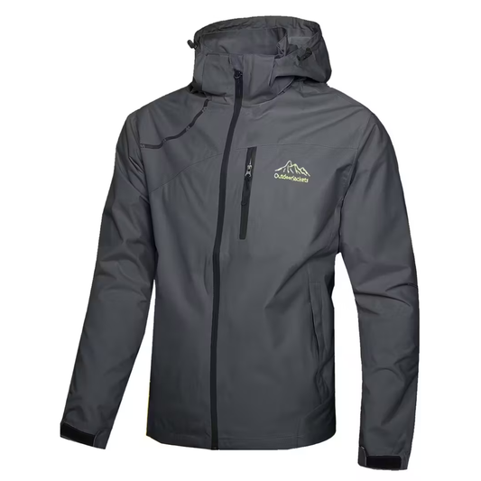 Men’s Lightweight Jacket – Hooded Windbreaker - Water Resistant
