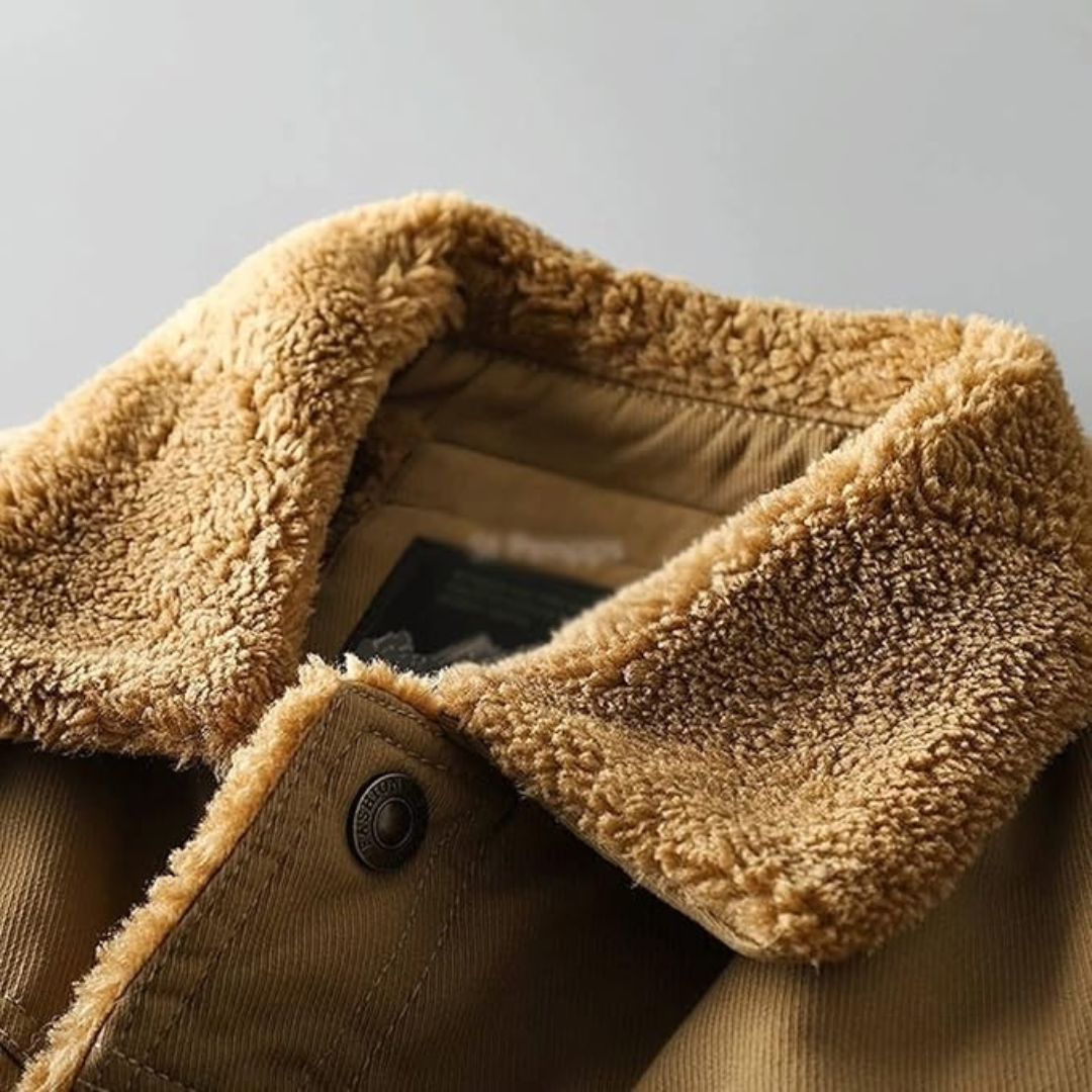 Sherpa-Lined Jacket - Durable & Warm