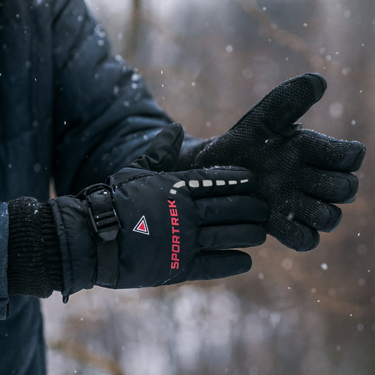Waterproof Winter Gloves - Windproof Shell - Non-Slip Palm