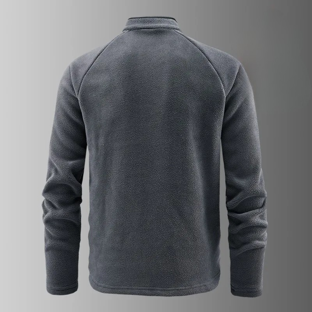 Fleece Pullover - Half-Zip - Stand Collar