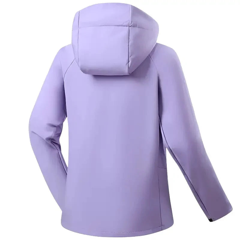 Women's Softshell Jacket - Water-Resistant & Hooded - Fleece Lined
