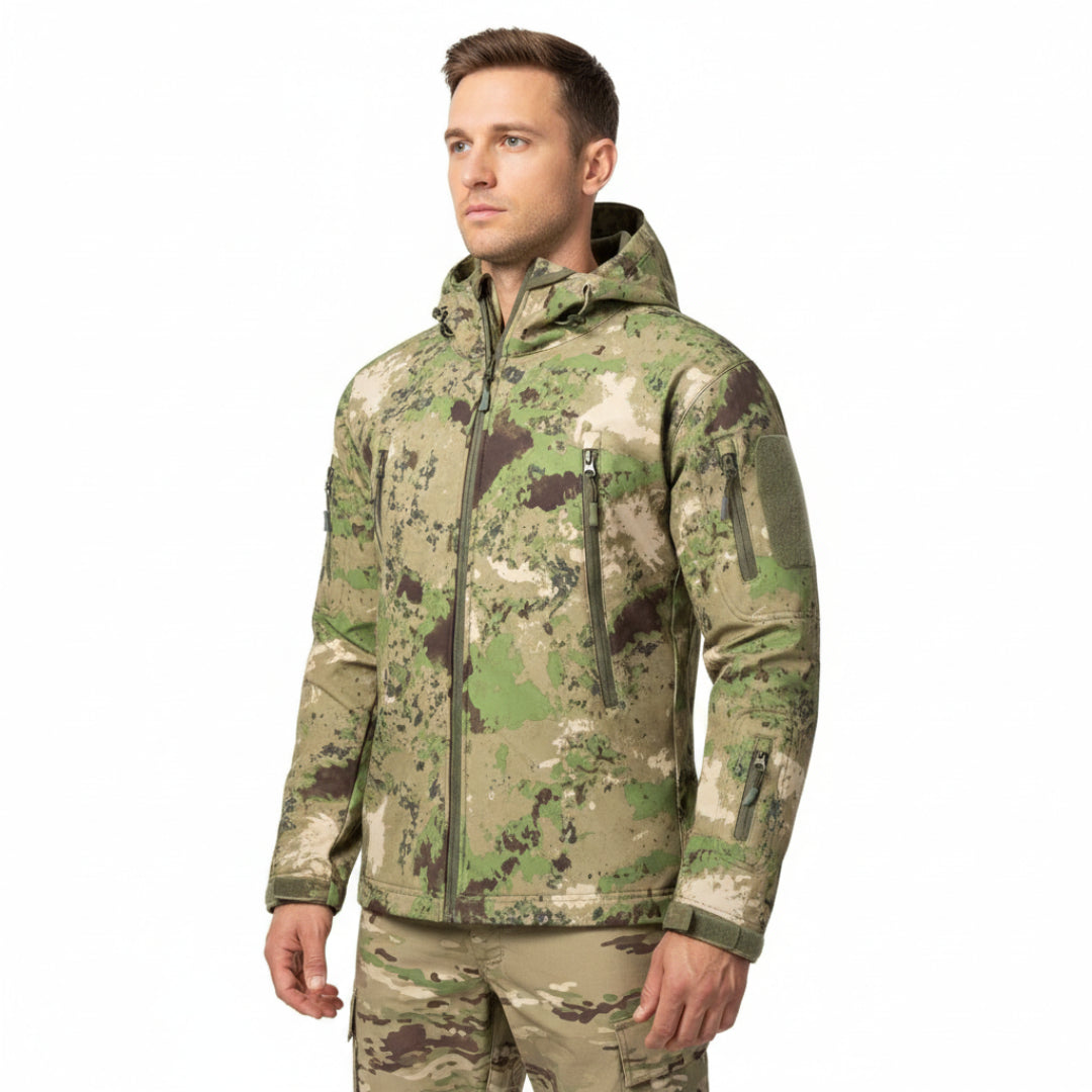 Men's Camo Hunting Jacket - Waterproof - Windproof