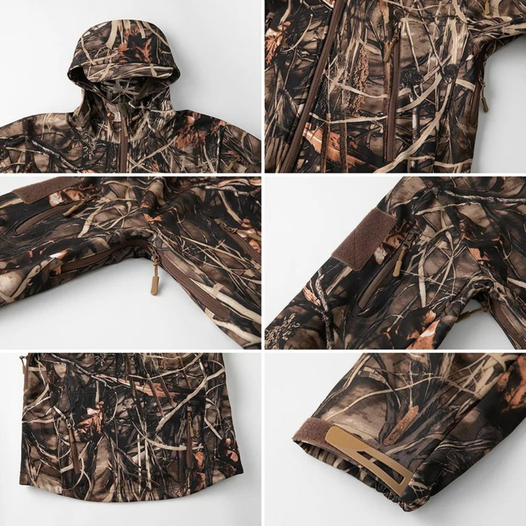 Men's Camo Hunting Jacket - Waterproof - Windproof