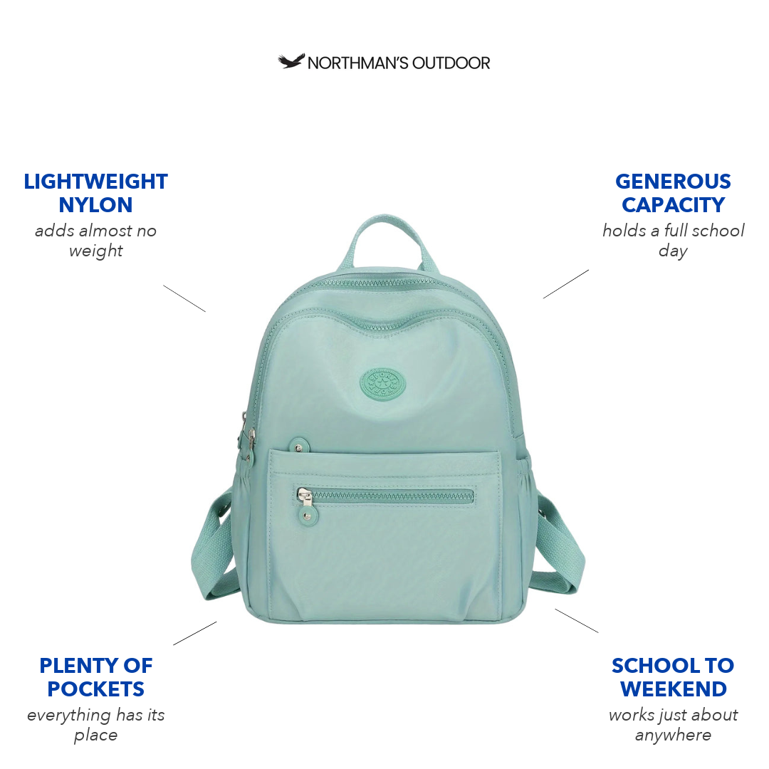 Mini School Backpack for Girls - Front Tablet Pocket - Lightweight