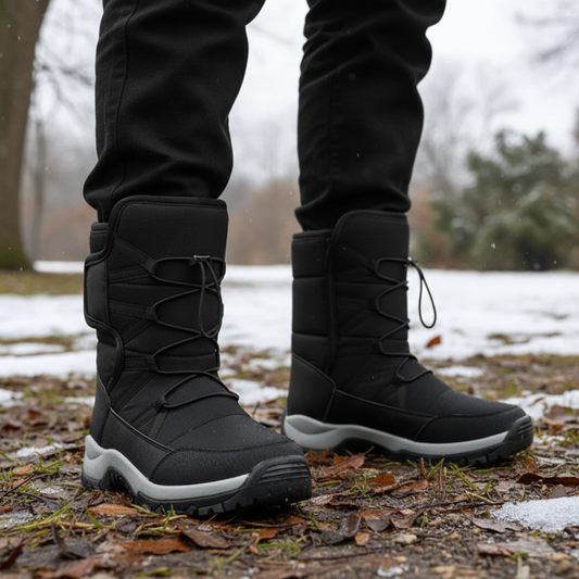 Women's Winter Boots - Waterproof & Warm Lined - Unisex Slip-On