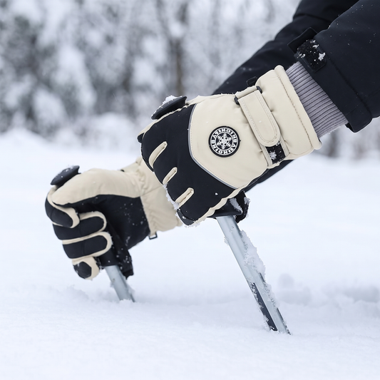 Ski Gloves - Men's Thick-Lined - Touchscreen