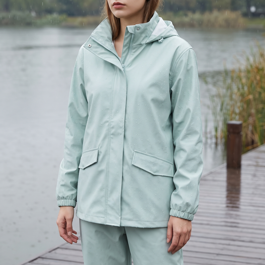 Women's Rain Suit - Jacket & Pants Set - Water-Repellent