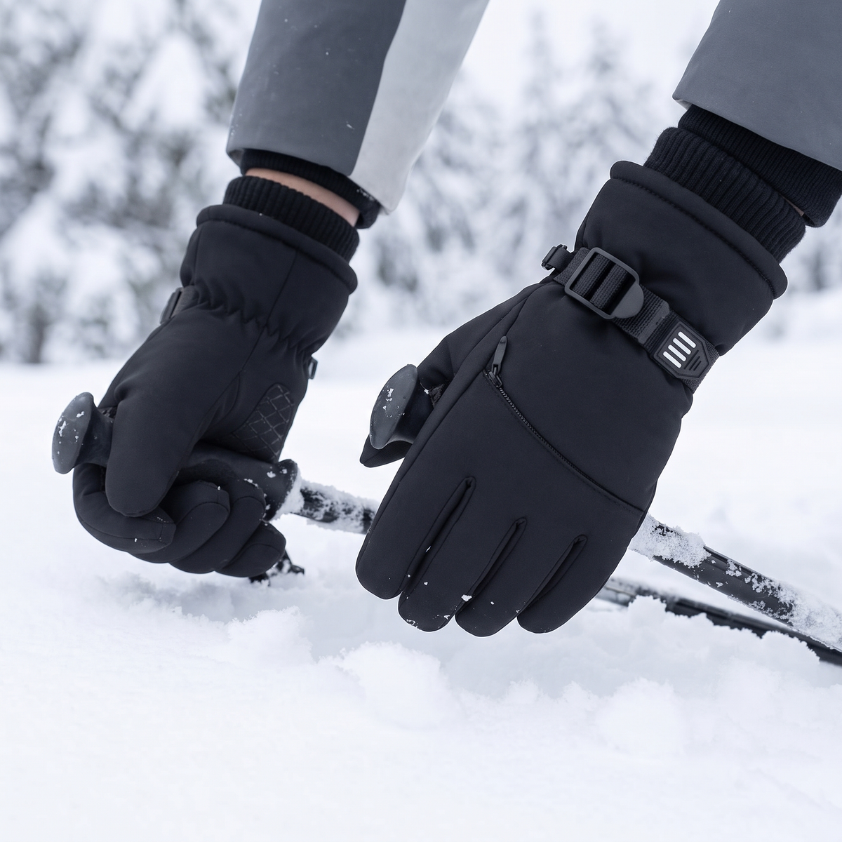 Men's Ski Gloves - Windproof - Touchscreen
