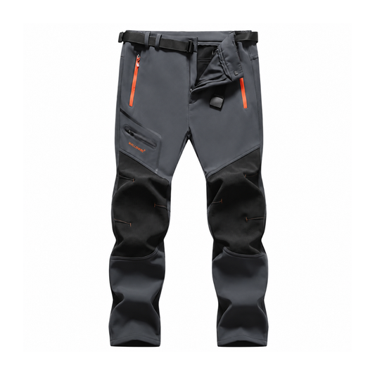 Men's Thermal Cargo Pants - Multi-Pocket - Belt Loops - Winter Outdoor