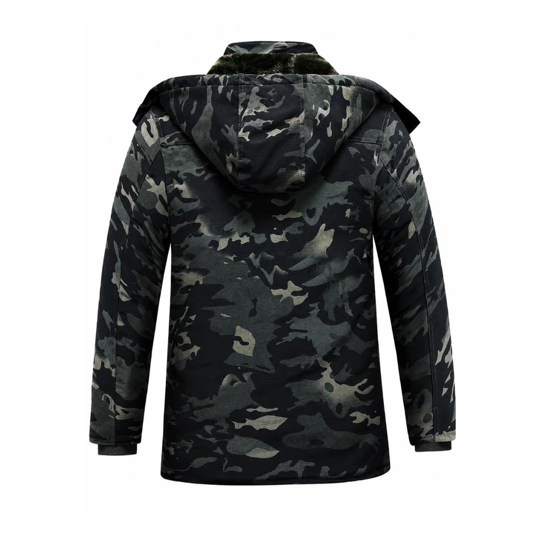 Men's Thickened Winter Coat - Detachable Hood - Multi-Pocket Workwear